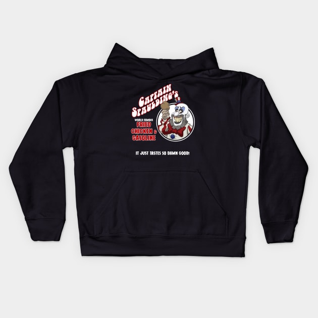 Fried Chicken & Gasoline Kids Hoodie by NSaabye